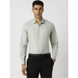 Van Heusen Grey Cotton Regular Fit Printed Shirt-picture-28