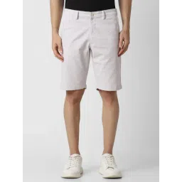 Van Heusen Grey Cotton Regular Fit Printed Shorts-picture-32