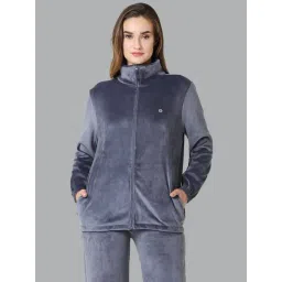 Van Heusen Grey High Neck Jacket-picture-29