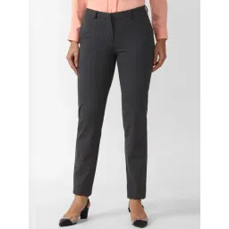Van Heusen Grey Mid Rise Formal Trousers-picture-23