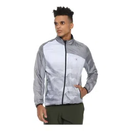 Van Heusen Grey  Regular Fit Printed Jacket-picture-16