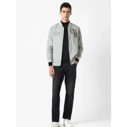 Van Heusen Grey Regular Fit Printed Jacket image 5