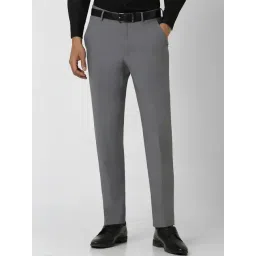 Van Heusen Grey Regular Fit Trousers-picture-35