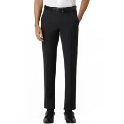 Van Heusen Grey Slim Fit Checks Trousers-picture-43