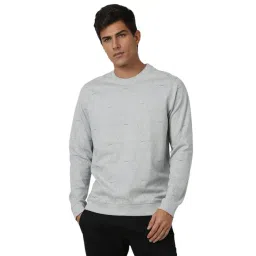 Van Heusen Grey Slim fit Geometric Sweatshirts-picture-12