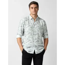 Van Heusen Grey Slim Fit Printed Shirt-picture-16