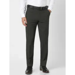 Van Heusen Grey Slim Fit Printed Trousers-picture-10