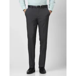 Van Heusen Grey Slim Fit Printed Trousers-picture-33