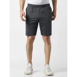 Van Heusen Grey Slim Fit Shorts-picture-11