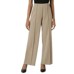 Van Heusen Khaki Plain Trousers-picture-26