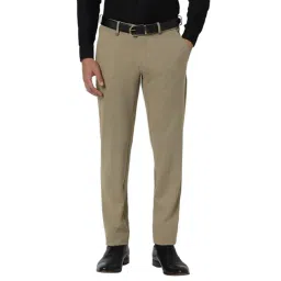 Van Heusen Khaki Slim Fit Trousers-picture-40