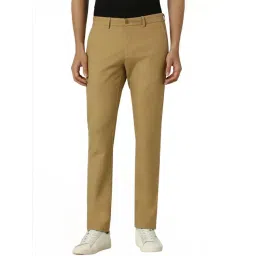 Van Heusen khaki Solid Trousers-picture-47
