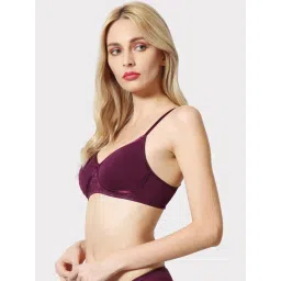 Van Heusen Maroon Cotton Minimizer Bra image 3