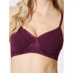 Van Heusen Maroon Cotton Minimizer Bra image 4