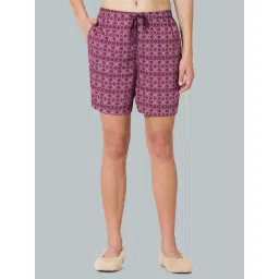 Van Heusen Maroon Printed Shorts-picture-31