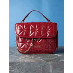 Van Heusen Maroon Quilted Sling Handbag-picture-46