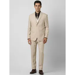 Van Heusen Men 4-Pcs Textured Notched Lapel Collar Single Breasted Suit-picture-20