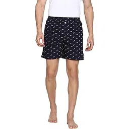 van heusen Men Allover Print Boxer Shorts - 100% Combed Cotton - Pack of 1 - Side Pocket, Side Slits-picture-33