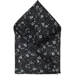 van heusen Men Black Print Party Pocket Square-picture-12