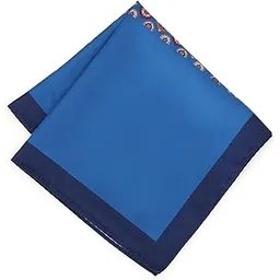 van heusen Men Blue Print Formal Pocket Square-picture-38