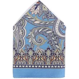 van heusen Men Blue Print Party Pocket Square-picture-33