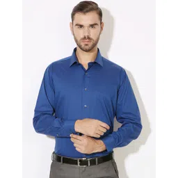 Van Heusen Men Blue Slim Fit Formal Shirt-picture-20