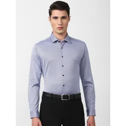 Van Heusen Men Blue Slim Fit Formal Shirt-picture-17