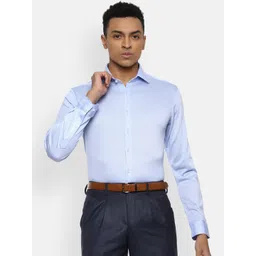 Van Heusen Men Blue Slim Fit Formal Shirt-picture-19