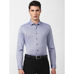 Van Heusen Men Blue Slim Fit Formal Shirt-picture-21