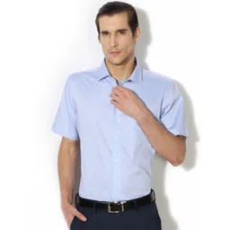 Van Heusen Men Blue Slim Fit Formal Shirt image 1
