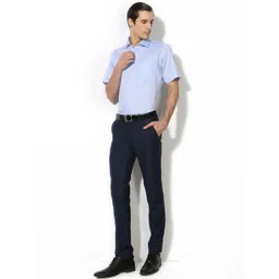 Van Heusen Men Blue Slim Fit Formal Shirt image 4