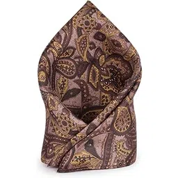 van heusen Men Brown Print Party Pocket Square-picture-42