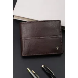 van heusen Men Casual Brown Genuine Leather Wallet-picture-18