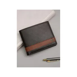 Van Heusen Men Casual Brown Textured Wallet-picture-14