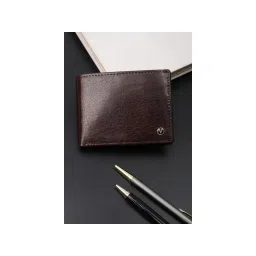Van Heusen Men Casual Brown Textured Wallet-picture-13