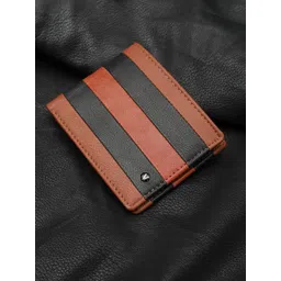Van Heusen Men Colourblocked Leather Two Fold Wallet-picture-10