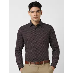 Van Heusen Men Cotton Slim Fit Checked Formal Shirt-picture-14