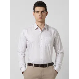 Van Heusen Men Cotton Slim Fit Printed Formal Shirt-picture-25