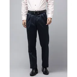 Van Heusen Men Custom Fit Pleated Formal Trousers-picture-19