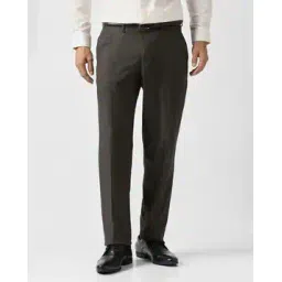 van heusen Men Flat-Front Straight Fit Trousers-picture-40