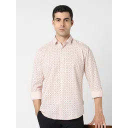 Van Heusen Men Floral Printed Spread Collar Pure Cotton Casual Shirt-picture-11