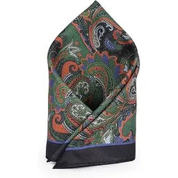 van heusen Men Green Print Party Pocket Square-picture-50