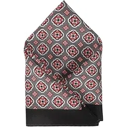 van heusen Men Grey Print Party Pocket Square-picture-36