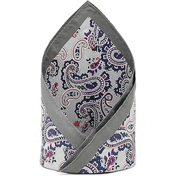 van heusen Men Grey Print Party Pocket Square-picture-47