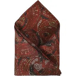 van heusen Men Maroon Print Party Pocket Square-picture-18