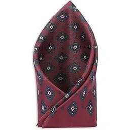 van heusen Men Maroon Print Party Pocket Square-picture-32