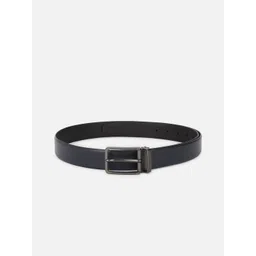 Van Heusen Men Navy Blue Leather Formal Belt-picture-11