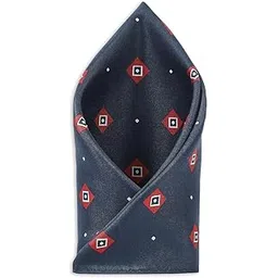van heusen Men Navy Print Party Pocket Square-picture-21