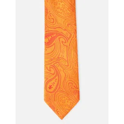 Van Heusen Men Orange Printed Ascot Tie-picture-26