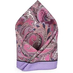 van heusen Men Pink Print Party Pocket Square-picture-29